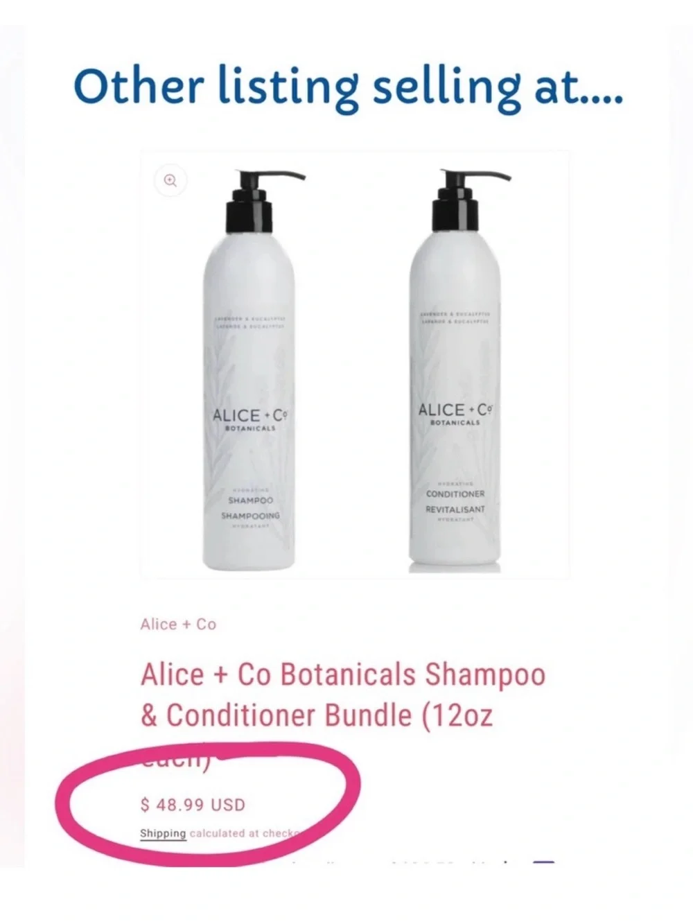 (2 PACK) CONDITIONER ALICE +Co BOTANICALS 🪻LAVENDER🪻& EUCALYPTUS